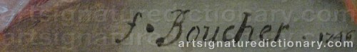 Signature by: BOUCHER, Fran�ois