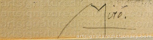 Signature by: MIRO, Joan