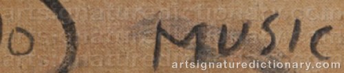 Signature by: MUSIC, Zoran Antonio