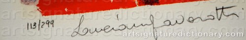 Signature by: PAVAROTTI, Luciano