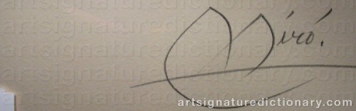 Signature by: MIRO, Joan