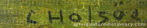 Signature by: HOLS�E, Carl