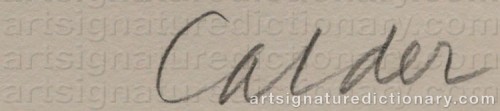 Signature by: CALDER, Alexander
