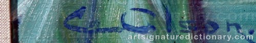 Signature by: OLSON, Carl Waldemar