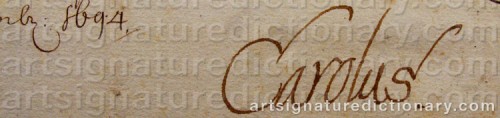 Signature by: KUNG KARL XI, 