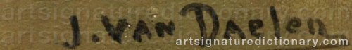 Signature by: DAELEN, J. Van