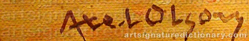 Signature by: OLSON, Axel