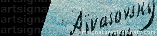 Signature by: AIVAZOVSKY, Ivan Konstantinovich