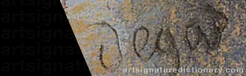 Signature by: DEGAS, Edgar