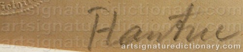 Signature by: TOULOUSE-LAUTREC, Henri De