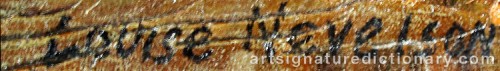 Signature by: NEVELSON, Louise