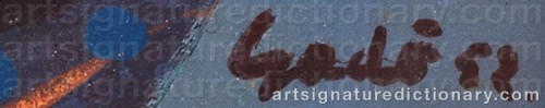 Signature by: GADÖ, Bertil