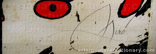 Signature by: MIRO, Joan