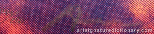Signature by: WARHOL, Andy