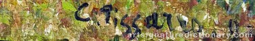 Signature by: PISSARRO, Camille