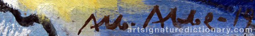 Signature by: ABBE, Albert