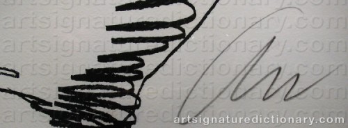 Signature by: WARHOL, Andy