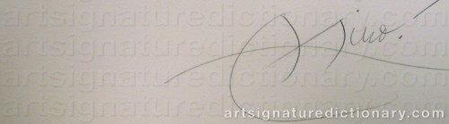 Signature by: MIRO, Joan