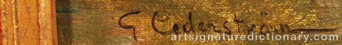 Signature by: CEDERSTRÖM, Gustaf