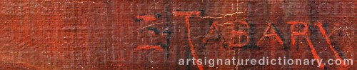 Signature by: TABARY, Emile