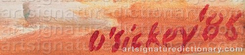 Signature by: O'SICKEY, Joseph Benjamin