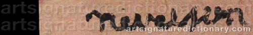 Signature by: NEVELSON, Louise