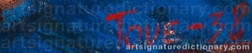 Signature by: JANSSON, Tove