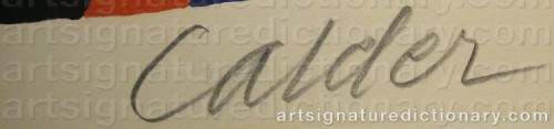 Signature by: CALDER, Alexander