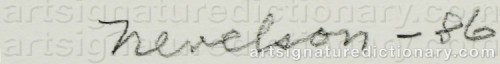 Signature by: NEVELSON, Louise