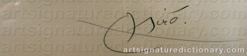 Signature by: MIRO, Joan