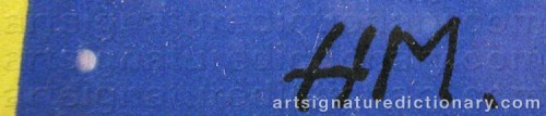 Signature by: MATISSE, Henri