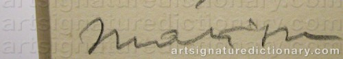 Signature by: MATISSE, Henri