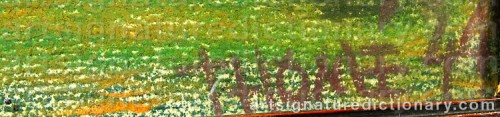 Signature by: THOM�, Verner