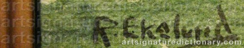 Signature by: EKELUND, Ragnar