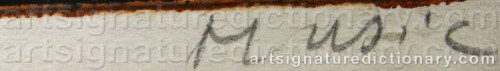 Signature by: MUSIC, Zoran Antonio