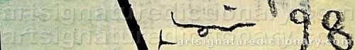 Signature by: NARA, Yoshitomo