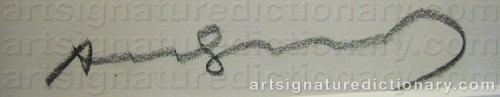 Signature by: WARHOL, Andy