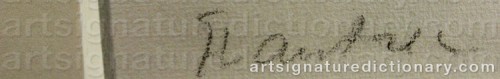 Signature by: TOULOUSE-LAUTREC, Henri De