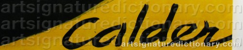 Signature by: CALDER, Alexander