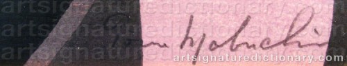 Signature by: MABUCHI, Toro