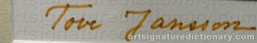 Signature by: JANSSON, Tove