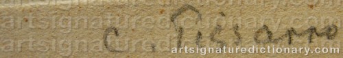 Signature by: PISSARRO, Camille
