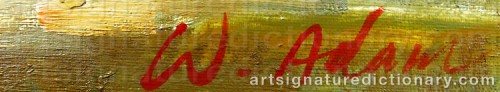 Signature by: ADAMS, W.