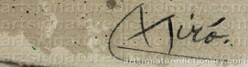 Signature by: MIRO, Joan
