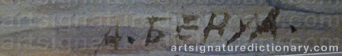 Signature by: BENOIS, Albert Nikolaievich