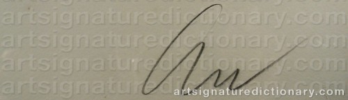 Signature by: WARHOL, Andy