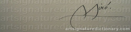 Signature by: MIRO, Joan