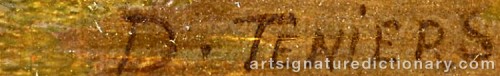 Signature by: TENIERS, David The Younger