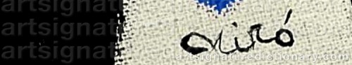 Signature by: MIRO, Joan