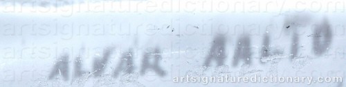 Signature by: AALTO, Alvar